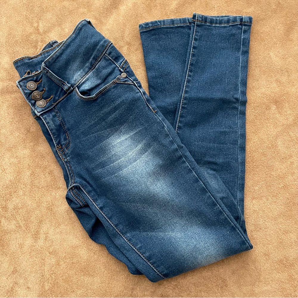 BAMBOO High Rise Stretch Skinny Jeans Size 3/4 - Picture 2 of 16